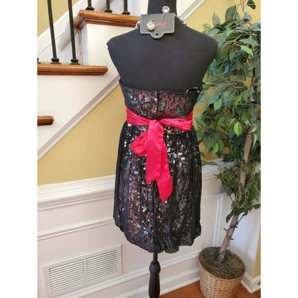 City Triangles Juniors Strapless Formal Dress Sz 9 - Picture 5 of 7